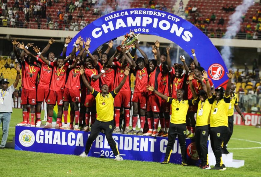 ASANTE KOTOKO CAME FROM BEHIND TO BEAT HEARTS OF OAK TO CLINCH THEIR NINTH PRESIDENT CUP TITLE
