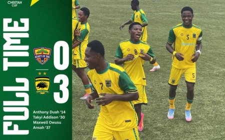 Asante Kotoko Young Porcupines Triumph Over   Hearts of Oak In Cheetah Cup 2025