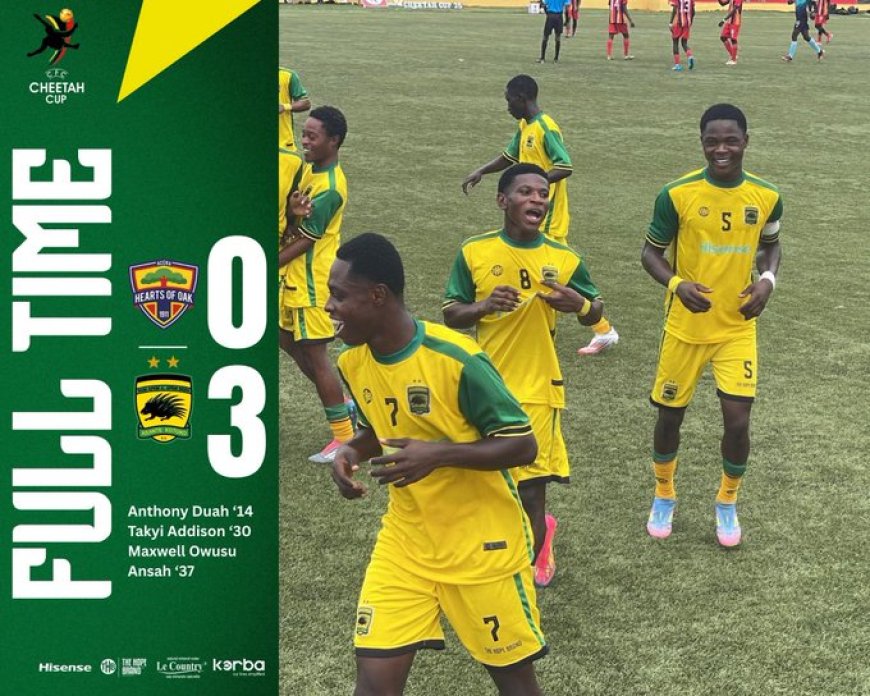 Asante Kotoko Young Porcupines Triumph Over Hearts of Oak In Cheetah Cup 2025