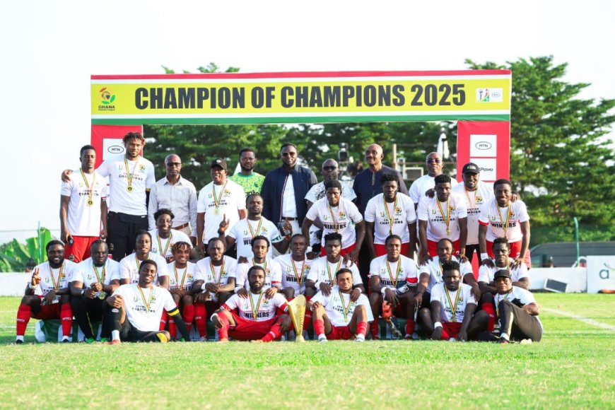 ASANTE KOTOKO REVENGE AGAINST BIBIANI GOLD STARS IN CHAMPION OF CHAMPIONS BY A SLIM MARGIN