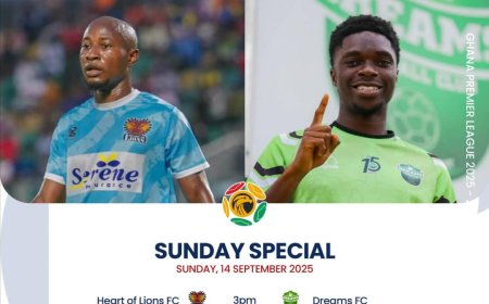 2025-26 GHANA PREMIER LEAGUE PREVIEW: KPANDO HEART OF LIONS VS DREAMS FC