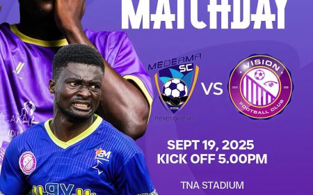 2025-26 GHANA PREMIER LEAGUE PREVIEW: MEDEAMA SC TAKES ON VISION FC AT HOME IN GPL MATCH WEEK 2
