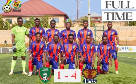 GPL WEEK 2: HEART OF LIONS TRIUMPH 4-1 OVER TECHIMAN ELEVEN WONDERS