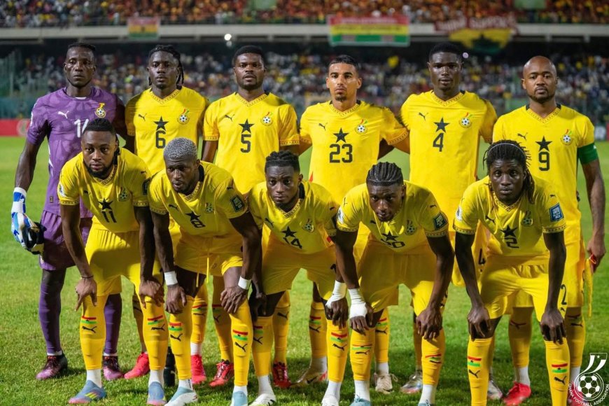 GHANA'S BLACK STARS CLIMB TO 75TH IN LATEST FIFA RANKINGS
