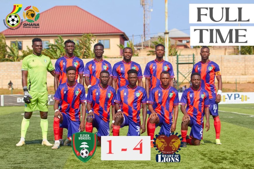 GPL WEEK 2: HEART OF LIONS TRIUMPH 4-1 OVER TECHIMAN ELEVEN WONDERS