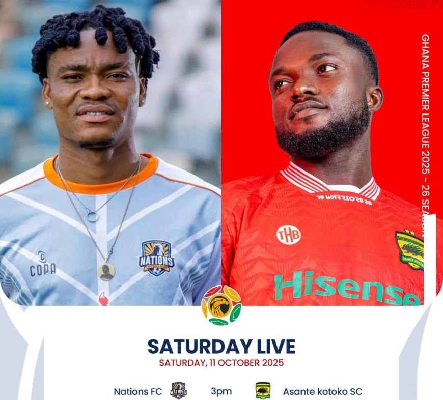 2025-26 GHANA PREMIER LEAGU PREVIEW: NATIONS FC HOST ASANTE KOTOKO IN GPL CLASH