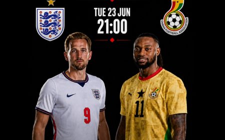 2026 FIFA WORLD CUP PREVIEW: ENGLAND VS GHANA; BLACK STARS EYE TO BE THE FIRST AFRICAN NATION TO BEAT THE THREE LIONS AT WORLD CUP